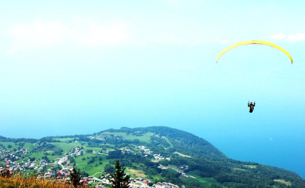 Appartement Confortable A Thollon-Les-Memises Avec Vue Bagian luar foto
